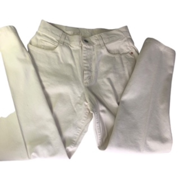 Lee Vanilla Colored Straight Leg Jeans Size Juniors 11 M - Picture 2 of 12